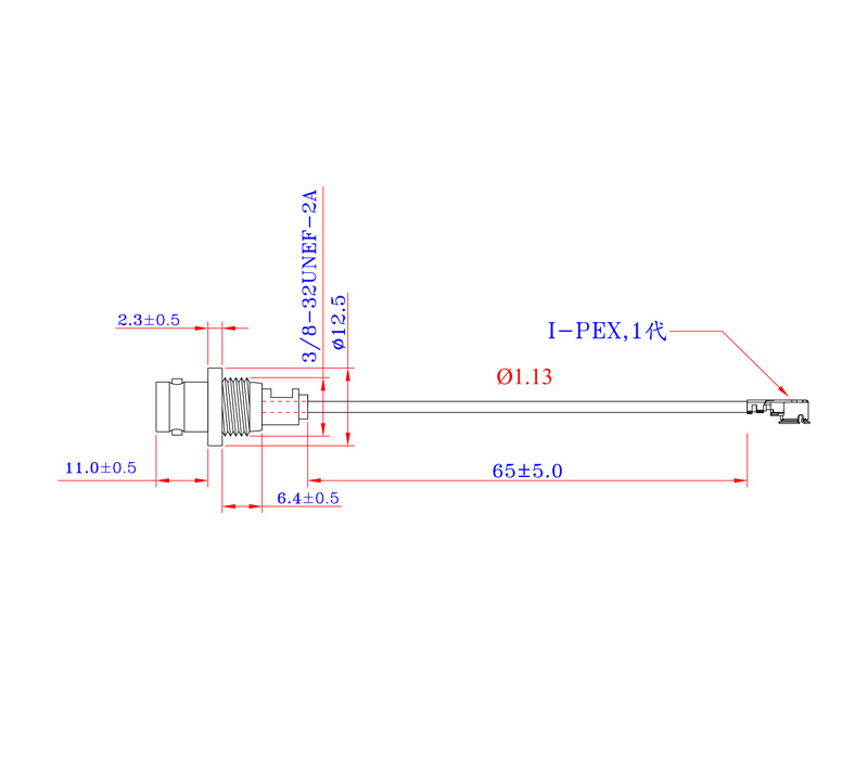ZJX-CWP-BNC-F-IPEX-∅1.13-B65MM